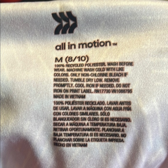 All in Motion Red Patterned Kids Tank Top - Picture 2 of 2